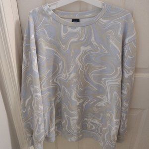NEW Girls XL 14-16 Art Class swirly pastel oversize sweatshirt - SHips fast!